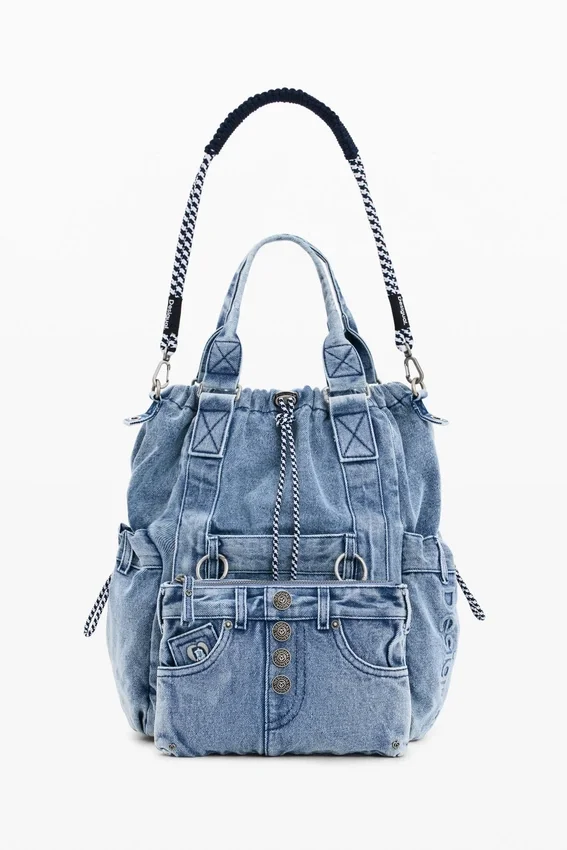 Large Denim Backpack Large Denim Backpack