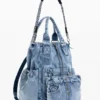 Large Denim Backpack Large Denim Backpack