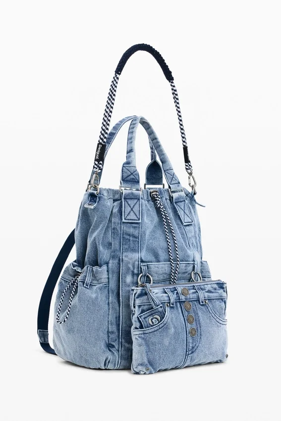 Large Denim Backpack Large Denim Backpack