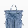 Large Denim Backpack Large Denim Backpack