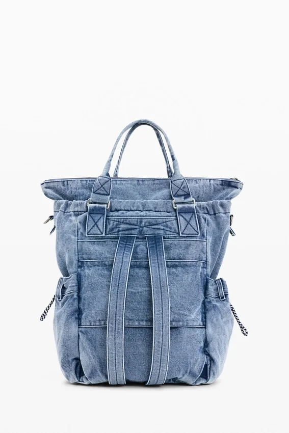 Large Denim Backpack Large Denim Backpack