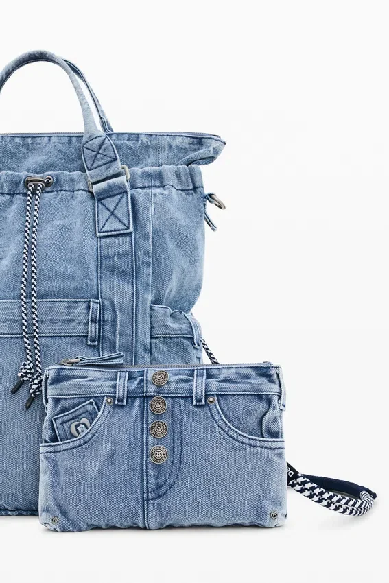 Large Denim Backpack Large Denim Backpack