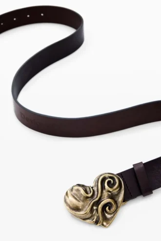 Leather Heart Belt