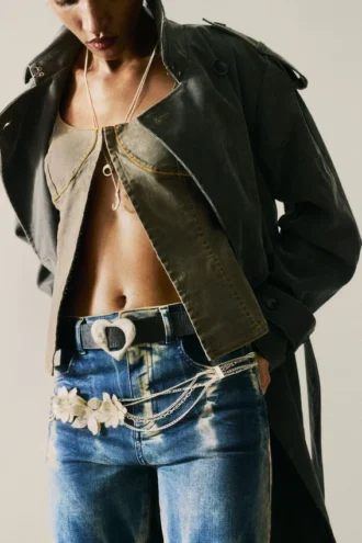 Leather Heart Belt