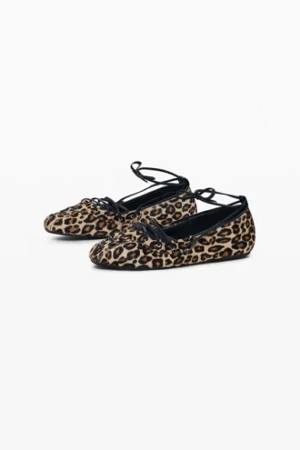 Leather Print Ballerina