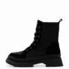 Leopard-Effect Lace-Up Boots