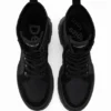 Leopard-Effect Lace-Up Boots