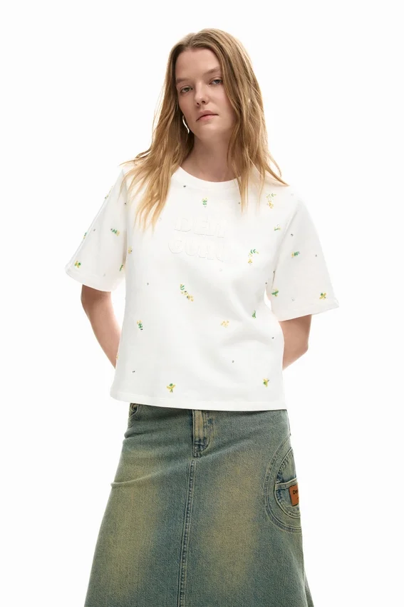 Logo T-Shirt with Appliques Logo T-Shirt with Appliques