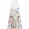 Long Combination Tulle Dress Long Combination Tulle Dress