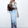 Long Denim Strappy Dress Long Denim Strappy Dress