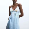 Long Denim Strappy Dress Long Denim Strappy Dress