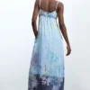 Long Denim Strappy Dress Long Denim Strappy Dress