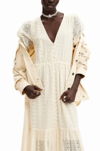 Long Embroidered Dress