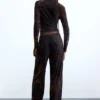 Long Flocked Trousers