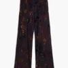 Long Flocked Trousers