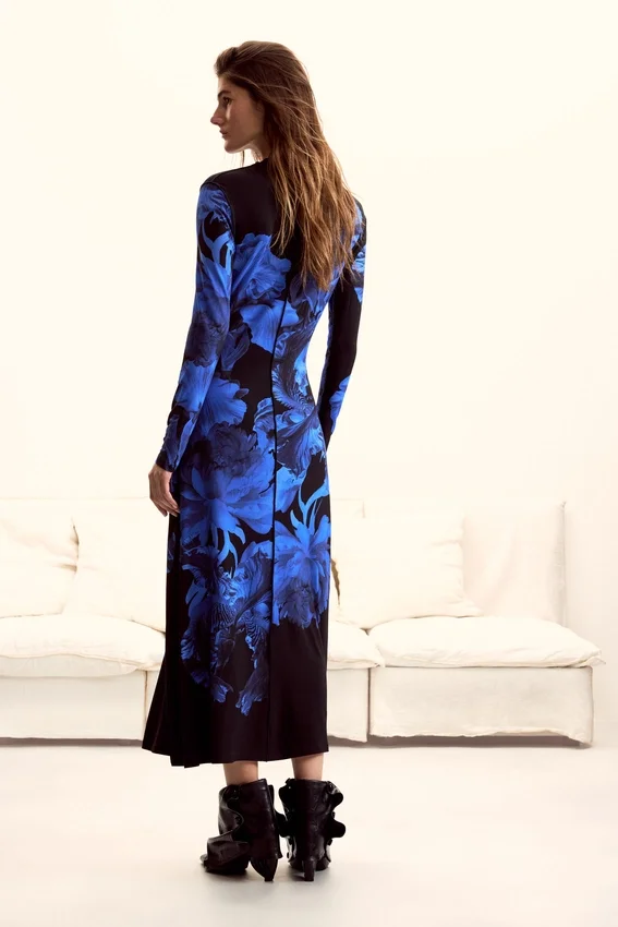 Long Floral Dress M. C. Lacroix Long Floral Dress M. C. Lacroix