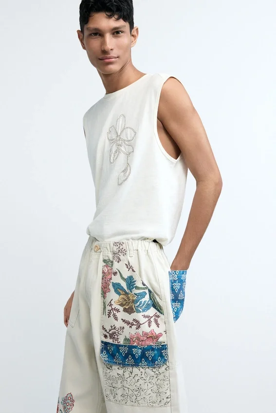 Long Floral Trousers Long Floral Trousers