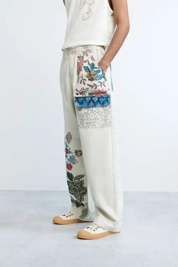 Long Floral Trousers Long Floral Trousers