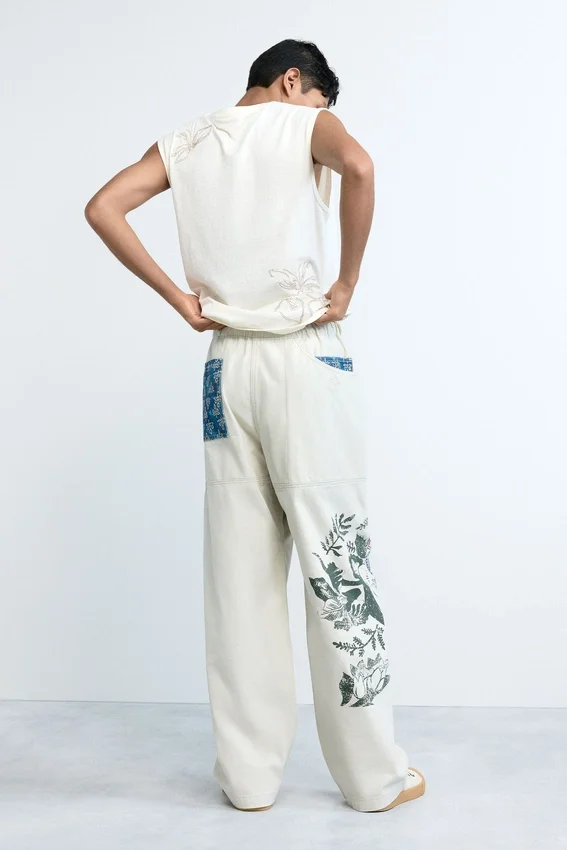 Long Floral Trousers Long Floral Trousers
