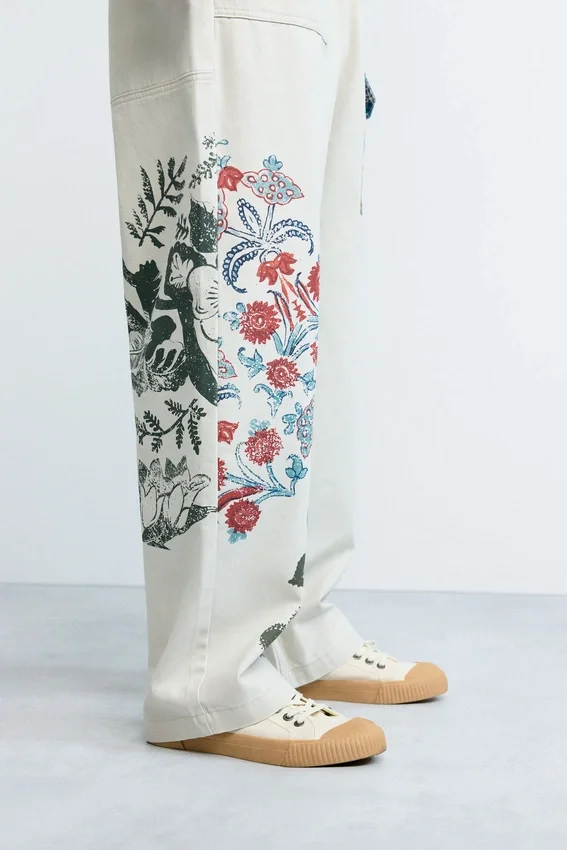 Long Floral Trousers Long Floral Trousers