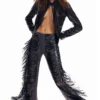 Long Glitter Trousers