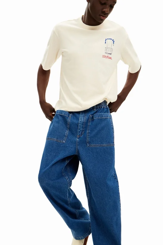 Long Jeans with Pockets Long Jeans with Pockets