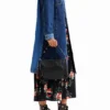 Long Padded Denim Jacket Long Padded Denim Jacket