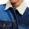 Long Padded Denim Jacket Long Padded Denim Jacket