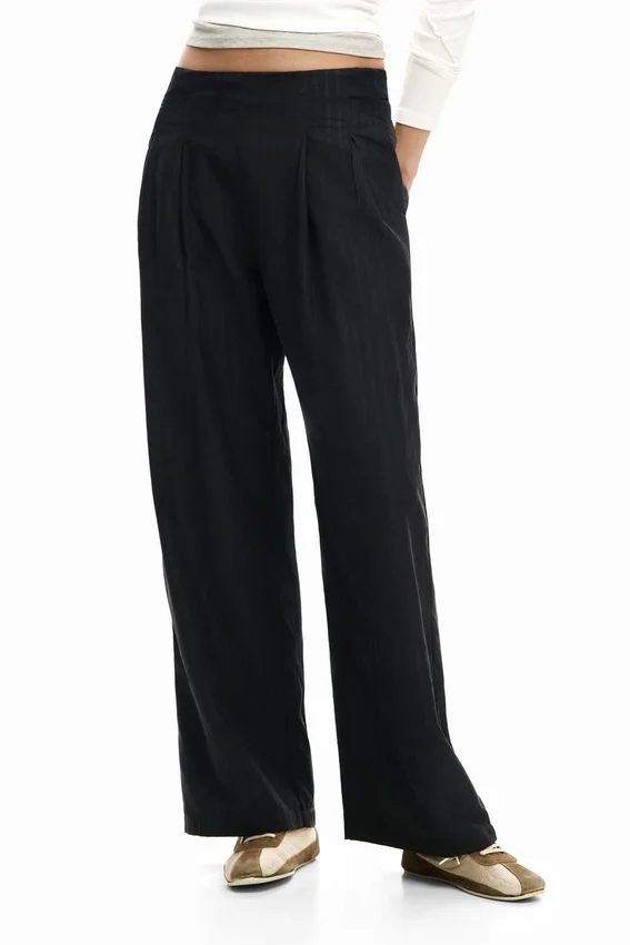 Long Pleated Trousers Long Pleated Trousers