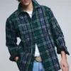 Long-Sleeve Check Overshirt