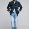 Long-Sleeve Check Overshirt
