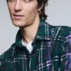 Long-Sleeve Check Overshirt