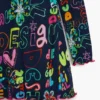 Long Sleeve Lettering Dress