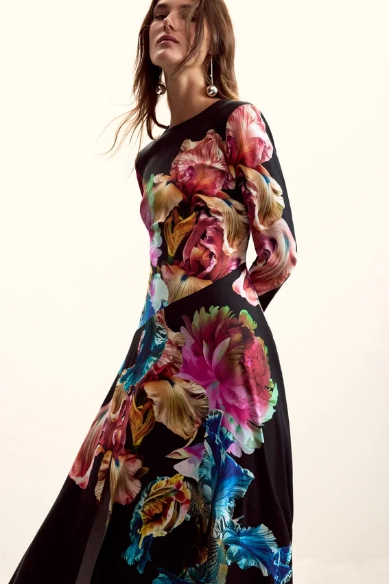 Long-Sleeved Dress M. C. Lacroix Long-Sleeved Dress M. C. Lacroix