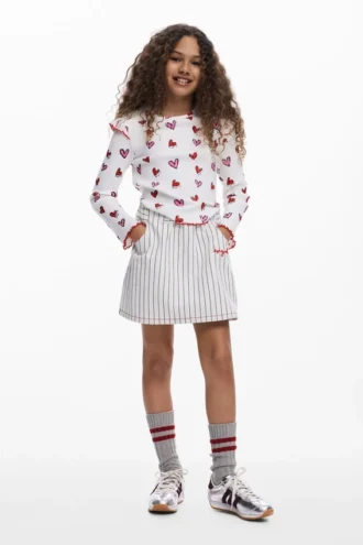 Long-Sleeved Hearts T-Shirt