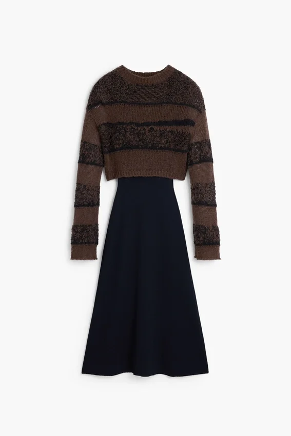 Long-Sleeved Knit Dress Long-Sleeved Knit Dress