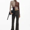 Long-Sleeved T-Shirt with High Neck Long-Sleeved T-Shirt with High Neck