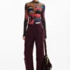 Long-Sleeved T-Shirt with High Neck Long-Sleeved T-Shirt with High Neck