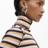 Long-Sleeved T-Shirt with High Neck Long-Sleeved T-Shirt with High Neck