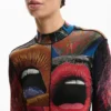 Long-Sleeved T-Shirt with High Neck Long-Sleeved T-Shirt with High Neck