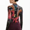 Long-Sleeved T-Shirt with High Neck Long-Sleeved T-Shirt with High Neck