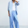 Long Striped Trousers
