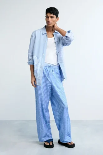 Long Striped Trousers