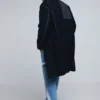 Long Striped Wool Coat Long Striped Wool Coat