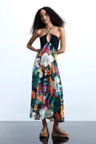 Long Tropical Dress