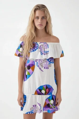 M. Christian Lacroix Short Ruffle Dress