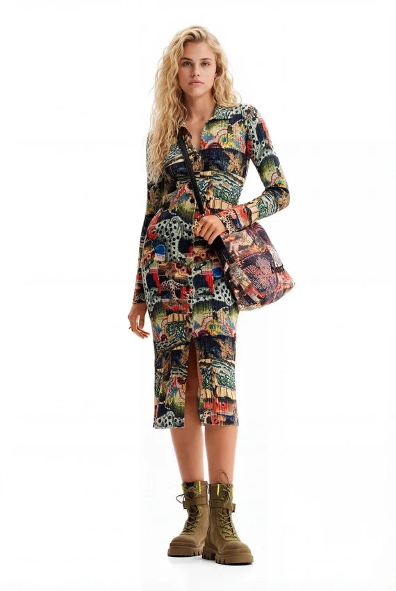 M. Christian Lacroix Tapestry Midi Dress M. Christian Lacroix Tapestry Midi Dress