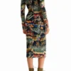 M. Christian Lacroix Tapestry Midi Dress M. Christian Lacroix Tapestry Midi Dress