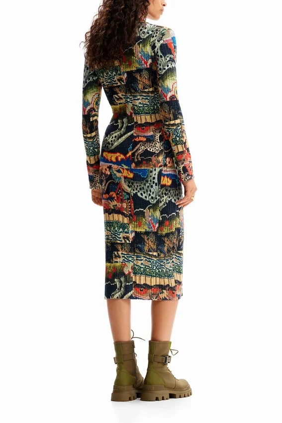 M. Christian Lacroix Tapestry Midi Dress M. Christian Lacroix Tapestry Midi Dress