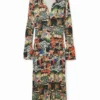 M. Christian Lacroix Tapestry Midi Dress M. Christian Lacroix Tapestry Midi Dress